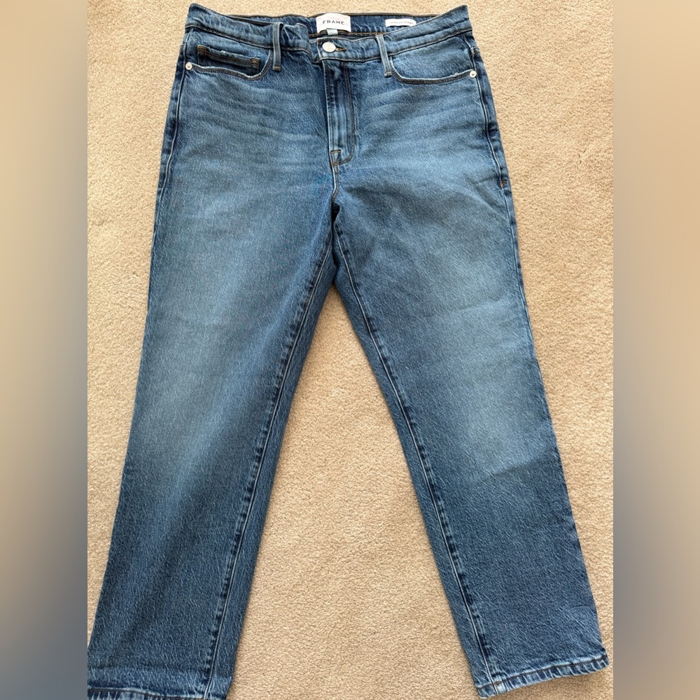 Frame Denim Women's Straight Leg Jeans - Blue